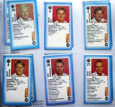 Jyväshyvä 1992-93 tarroja, Katso