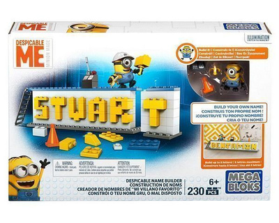 Despicable Me: Stuart, Nimen Rakentaja, 230 palikkaa *UUSI*