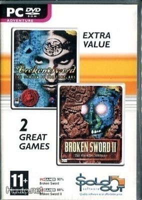 * Broken Sword 2 + 1  2 Peliä PC Uusi/Muoveissa Lue Kuvaus