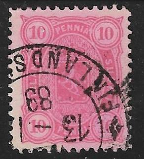 Nelilukuiset 1885 10p (LAPE 21) O