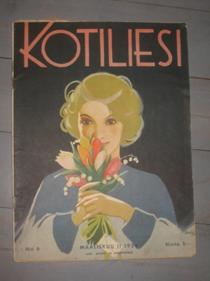 Kotiliesi , maaliskuu II / 1936  , kansi M. Wendelin