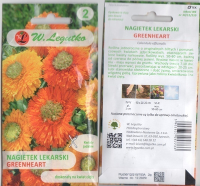 Kehäkukka "Greenheart" HUOM PÄiVÄYS! Ale -30%#