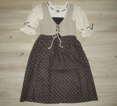 Oktoberfest mekko ja paita 128/134cm