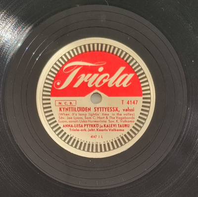 Savikiekko 1954 - Anna-Liisa Pyykkö / Tauru - Triola T 4147