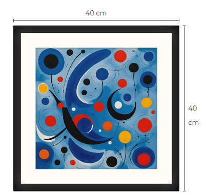 Uusi uniikki abstrakti art print taulu 40 cm x 40 cm