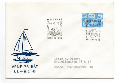 Helsinki:  Venenäyttely (erikoisleima  9,2.1973)