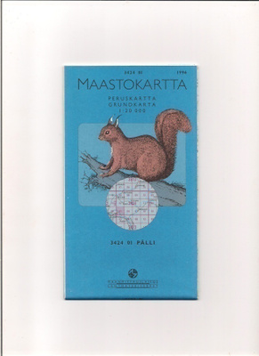 Maastokartta 1:20 000 Pälli