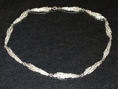 Design Veljekset Salonen hopea kaulakoru kääty JAS 925,