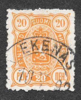Kolmilukuiset 20p 1889 (LAPE 30A) O Roso