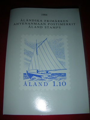 Ahvenanmaa postimerkki vuosilajitelma 1984