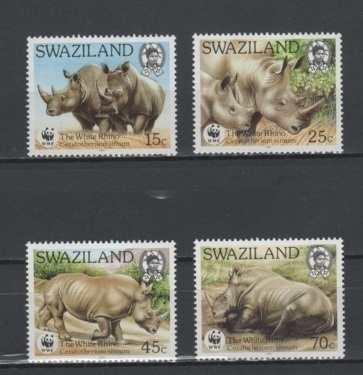 (S0019) SWAZILAND, 1987 (WWF. White Rhinoceros). MNH**