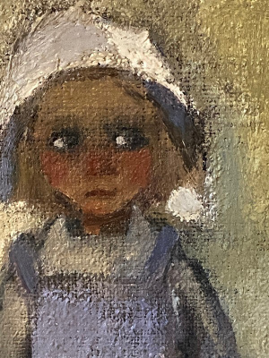 Helmi Koiviolan Pikku-Anna -öljyvärityö
