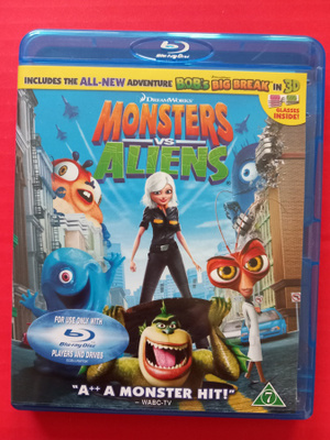 Monsters vs Aliens Nordic Blu-ray