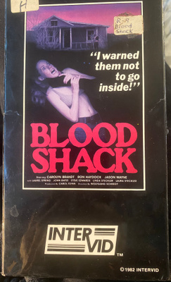 Blood Shack (1972) VHS Ray Dennis Steckler