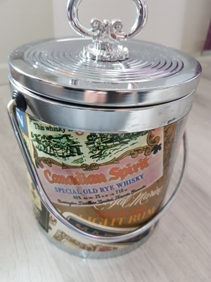Vintage Retro Whisky Vodka Ice Bucket / Jääpala-astia