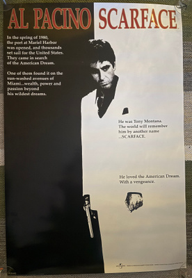 ELOKUVAJULISTE SCARFACE Al Pacino