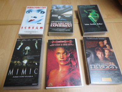 Kauhu yms. sekalaisia elokuvia VHS (tarjoa)