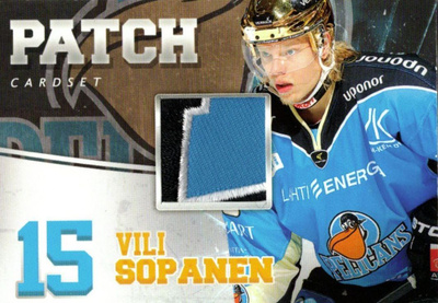 2014-15 Cardset  VILI SOPANEN Pelicans Patch