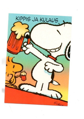 "KIPPIS JA KULAUS!" -KORTTI /Ressu &  Kaustinen (Tenavat)