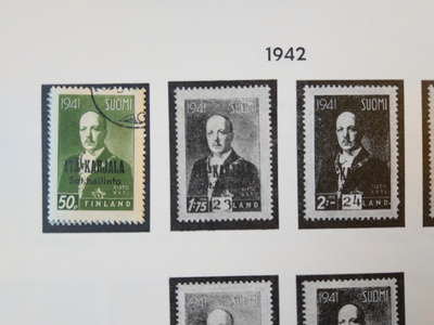 1942 Itä-Karjala Suomi postimerkki 1 kpl