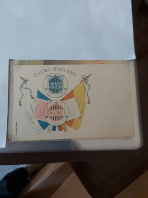 postimerkki aiheinen vaakuna Kortti