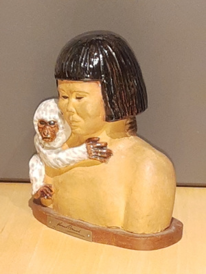 NAINEN JA APINA -Figuuri v.1951