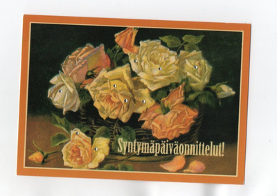 RUUSUINEN ...°°SYNTYMÄPÄIVÄONNITTELUT!°° -KORTTI