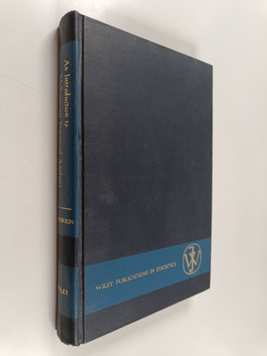T.W. Anderson : An introduction to multivariate statistic...