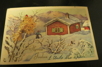 JOULUKORTTI 1955 KULKENUT