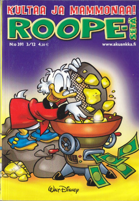 Roope-Setä N:o 391 (3/2012) Kultaa ja mammonaa!