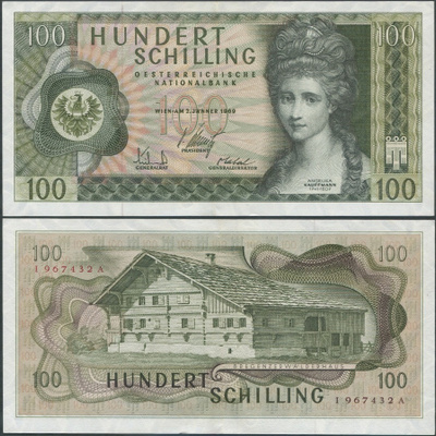 Itävalta 100 Shilling 1969 (P-145) XF+/AU I967432A