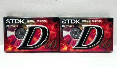 2kpl TDK D60 Type I kasetteja
