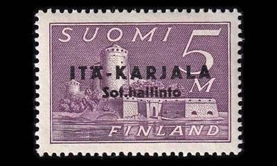 IK_6 ** Itä-Karjala 5mk musta lisäp (1941)