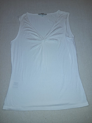 valkoinen Laura Ashley hihaton  toppi koko 38