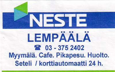 Lempäälä, NESTE  1/9