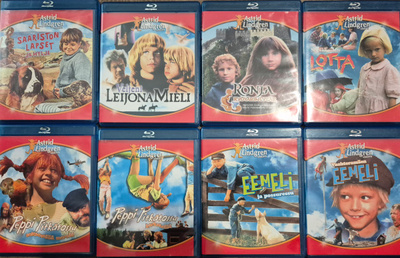 ASTRID LINDGREN 8 KPL -Blu-Ray