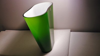Iittala opaalivalkoinen-vihreä koko 3/3 Heikki Orvola