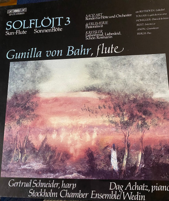 Solflöjt 3 Gunilla von Bahr. BIS 1981 LP