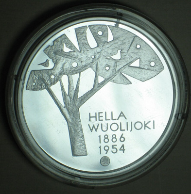 2011 Suomi 10€ euro hopea Hella Wuolijoki 1886-1954