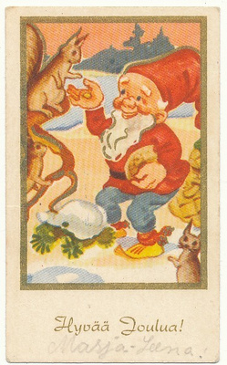 Eero-Einari NURMELA - Pukki ja orava - vanha pikkukortti