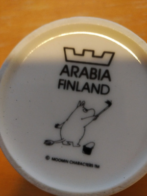 Muumimukit aidot 2kp:tta.Arabia Finland.