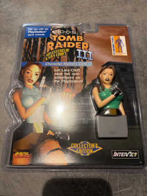 Tomb Raider III PS1-muistikortti, uusi!