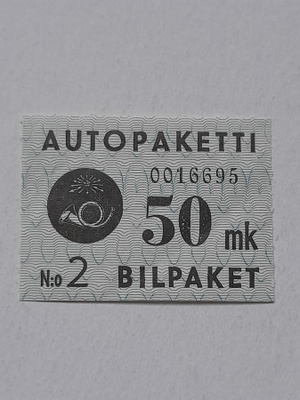 Autopaketti 50 mk