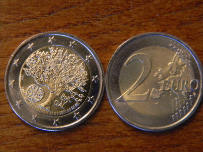 Portugali unc 2007 2 euro juhlaraha "EU:n puheenjohtajuus"