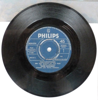 IRWIN GOODMAN: TOSITARKOITUKSIN _ 7" SINGLE