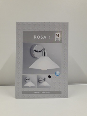 Seinävalaisin Rosa 1, 1lmp (brus.stl, opal, MarkSlöjd, uusi)