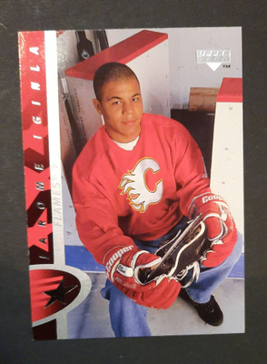 Rookie Jerome Iginla, Flames 1995-96