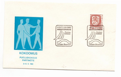 Lahti: Kokoomus, puoluekokous (erikoisleima 3.6.1983)