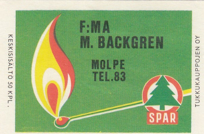Molpe, F:ma M. Backgren , SPAR    b346