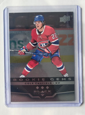 Cole Caufield 2021-22 UD Extended Black Diamond Rookie Gems